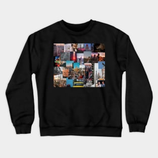 nyc aesthetic collage Crewneck Sweatshirt